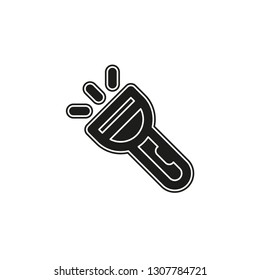 vector flashlight icon - vector spotlight icon