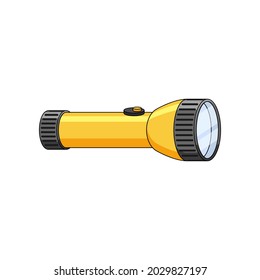 vector flashlight isolated on white background