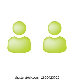 Vector flat 3D illustration. Avatar, user profile, face icon, gender neutral silhouette, profile picture. Suitable for social media profiles, icons, splash screens and as a template.