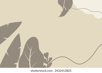 Vector flat abstract bohemian aesthetic background template