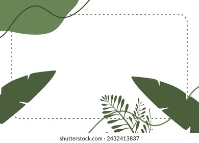 Vector plano abstracto bohemio plantilla de fondo estético