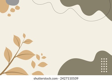 Vektor flache abstrakte Bohemian Doodle Hintergrund