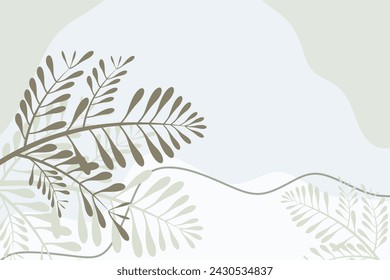 Vector flat abstract bohemian doodle background template