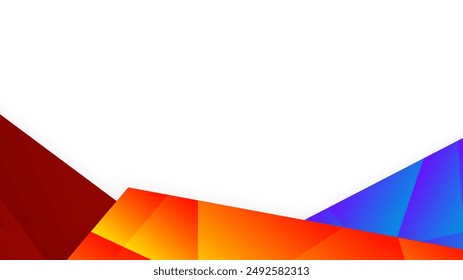 Vector flat abstract business card template