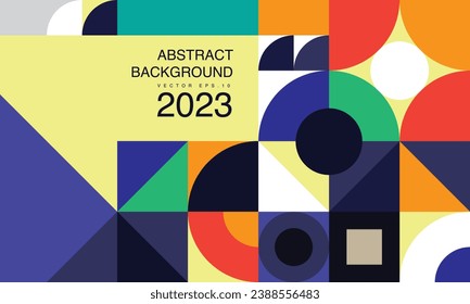 Abstrakte abstrakte geometrische Vektorgrafik mit cremefarbenen Hintergrundfarben. Vektorgrafik Eps10-Format