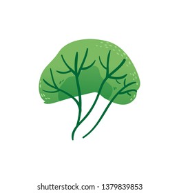 Vector flat abstract green plant icon. Wild meadow or field grass, natural decoration, floral summer tropical design Illustration on white background