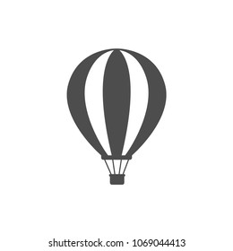 Vector flat air balloon aerostat icon