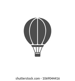 Vector flat air balloon aerostat icon