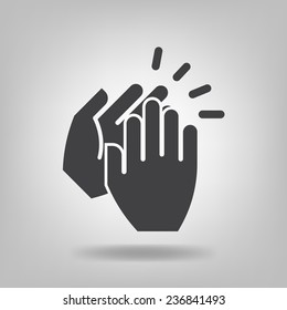 Vector Flat Applause icon. Symbol about Congratulation or Agreement Deal Business Concept.