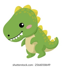 vector flat baby dinosaur illustration