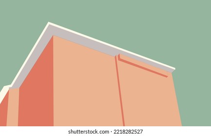 Vector flat Background bulding geometric 
