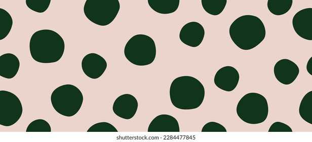 Vector flat background. Minimalist green trendy abstract polka dot pattern on a light background. Perfect for screensaver, poster, card, invitation or home decor.