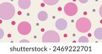 Vector flat background. Minimalist trendy abstract polka dot pattern. Perfect for screensaver, poster, card, invitation or home decor.