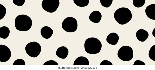 Vector flat background. Minimalist trendy abstract polka dot pattern. Perfect for screensaver, poster, card, invitation or home decor.