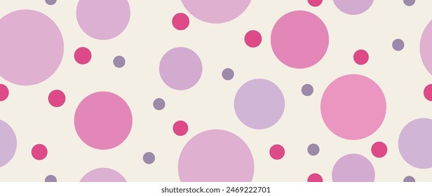 Vector flat background. Minimalist trendy abstract polka dot pattern. Perfect for screensaver, poster, card, invitation or home decor.