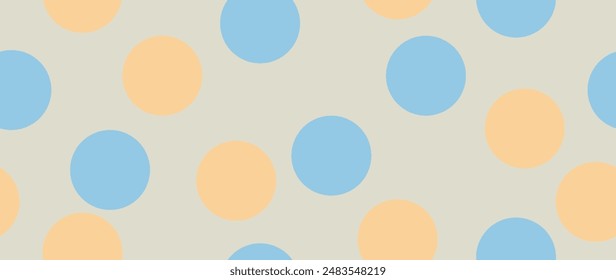 Vector flat background. Minimalist trendy abstract polka dot pattern on a light background. Perfect for screensaver, poster, card, invitation or home decor.