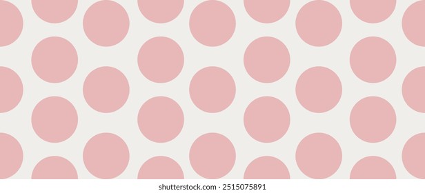 Plano de fundo plano vetorial. Padrão de ponto de polka abstrato na moda minimalista em um fundo claro. Perfeito para protetor de tela, cartaz, cartão, convite ou decoração de casa.