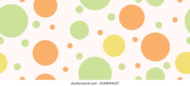 Plano de fundo plano vetorial. Padrão de ponto de polka abstrato na moda minimalista. Perfeito para protetor de tela, cartaz, cartão, convite ou decoração de casa.