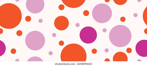 Vector flat background. Minimalist trendy abstract polka dot pattern. Perfect for screensaver, poster, card, invitation or home decor.