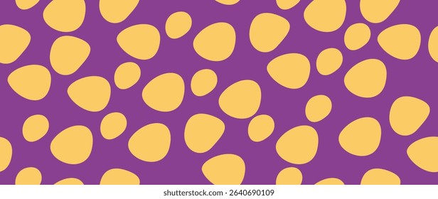 Vector flat background. Minimalistic, bright and trendy abstract polka dot pattern. Perfect for screensaver, poster, card, invitation or home decor.