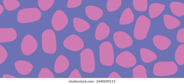Vector flat background. Minimalistic, bright and trendy abstract polka dot pattern. Perfect for screensaver, poster, card, invitation or home decor.