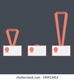 Vector flat badges