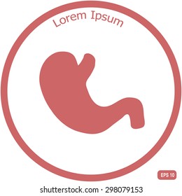 Vector flat belly icon
