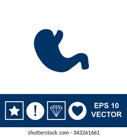 Vector flat belly icon.