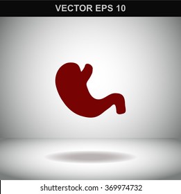 Vector flat belly icon.