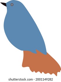 Vector Flat Bird Design Illustration