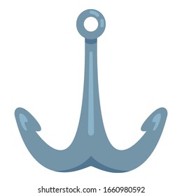 Vector Flat Blue Anchor Icon