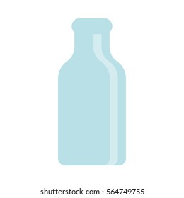 Vector flat bottle icon template