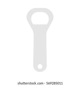 Vector flat bottle opener icon