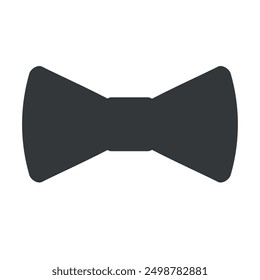 Vector flat bowtie silhouette isolated on white background