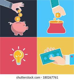 Vector flat business illustration