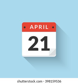 Vector Flat Calendar Icon design. Business symbol daily calendar design icon.