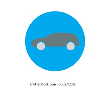 Vector flat car icon