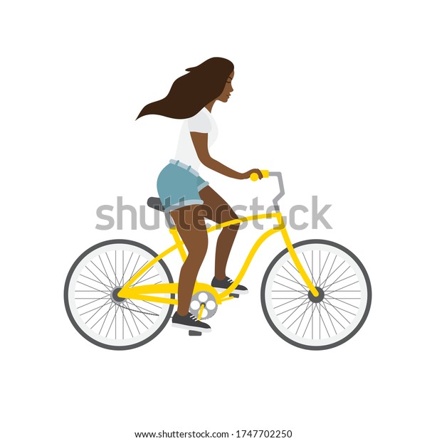 Vector Flat Cartoon African Black Girl Stock Vector Royalty Free 1747702250 Shutterstock 9038