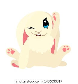 vector flat cartoon animal clip art