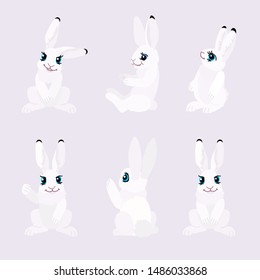 vector flat cartoon animal clip art