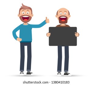 Vector flat cartoon character ready for animation and print.