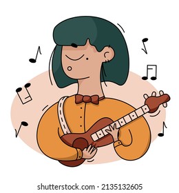 328 Country Girl Playing Guitar Stock Vectors, Images & Vector Art ...