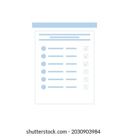 tablero de pared con información sobre dibujos animados planos vectores con gráficos y diagramas aislados en equipos de fondo vacíos y elementos interiores de oficina, concepto de organización en el lugar de trabajo, banner y diseño de sitios web
