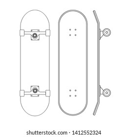 6,279 Skateboard outline icons Images, Stock Photos & Vectors ...