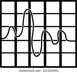 Vector flat chart diagram icon set illustration. Black column with arrow, line and area pictogram isolated