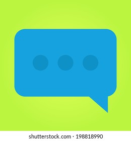 Vector Flat Chat Message Icon