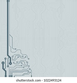 Vector flat circuit board illustration