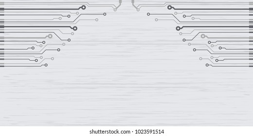 Vector flat circuit board illustration.