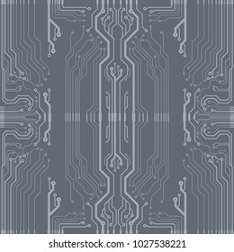 Vector flat circuit board illustration.