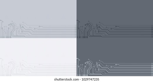 Vector flat circuit board illustration.